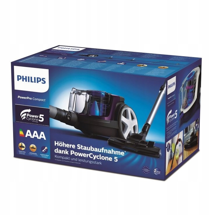 Aspirator fara sac Philips, 900W, tehnologie PowerCyclone 5