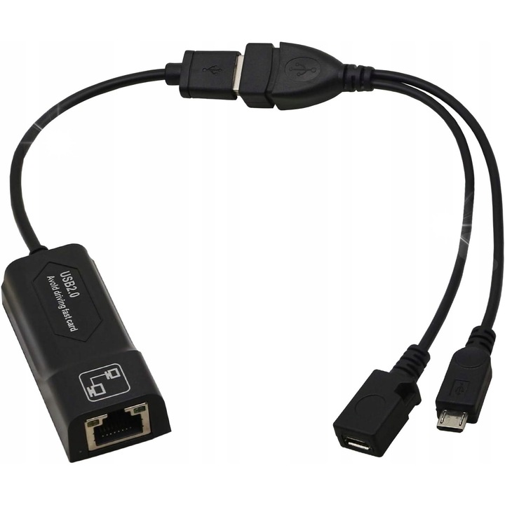 Adaptor USB 2.0 la Ethernet RJ45 10/100Mbps OTG