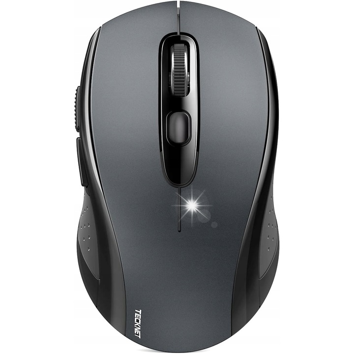 Vezeték nélküli egér, szürke, 2.4 GHz-es technológia, 6 DPI fokozat, készlet