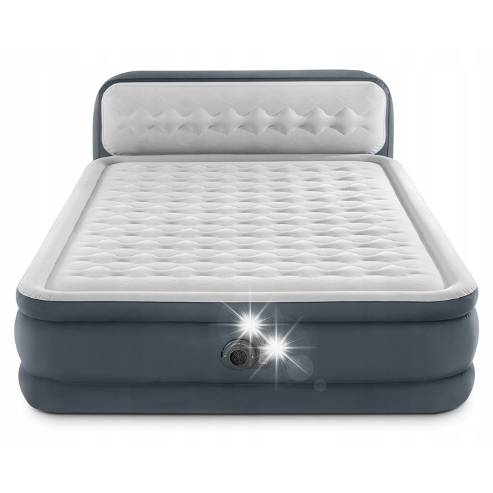 Къмпинг матрак Intex, модел 2022, за 2 души, 236x152x86см, с електрическа помпа