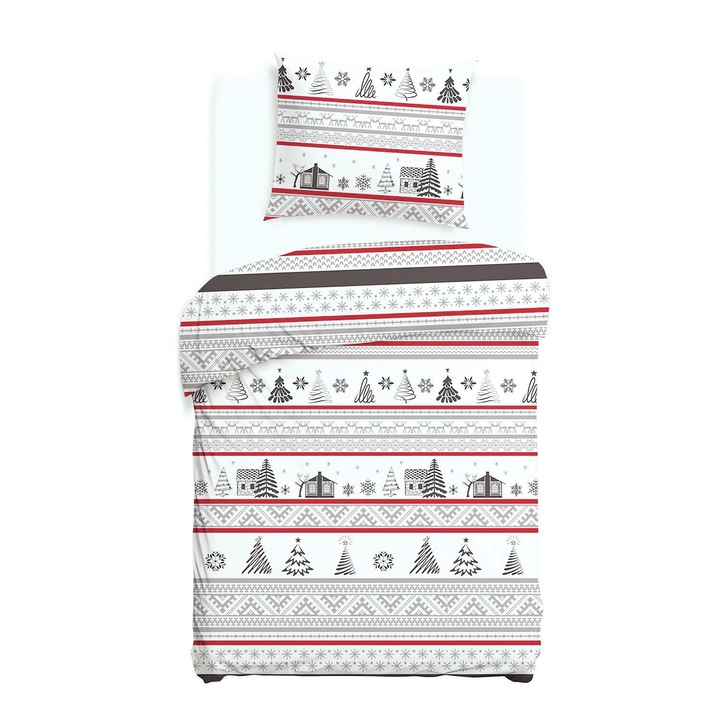 Flanel ágyneműhuzat garnitúra, Darymex, 140x200cm, 100% pamut, élénk színek, 1 db 70x80cm-es párnahuzattal