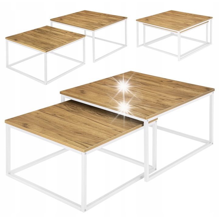 Комплект 2 Маси Velen Craft/Bianco, 2в1, Размери 42x75x75см и 36x65x65см