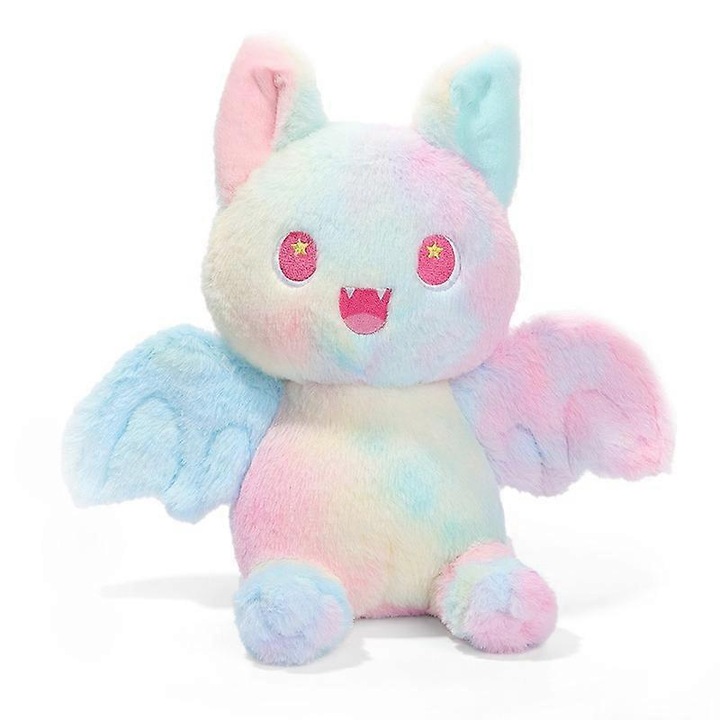 Papusa de plus liliac Curcubeu, jucarie colorata