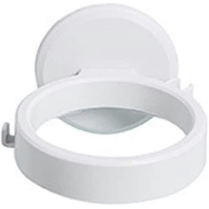 Suport pentru uscator de par montat pe perete, cu ventuza, alb, pentru baie si salon de infrumusetare