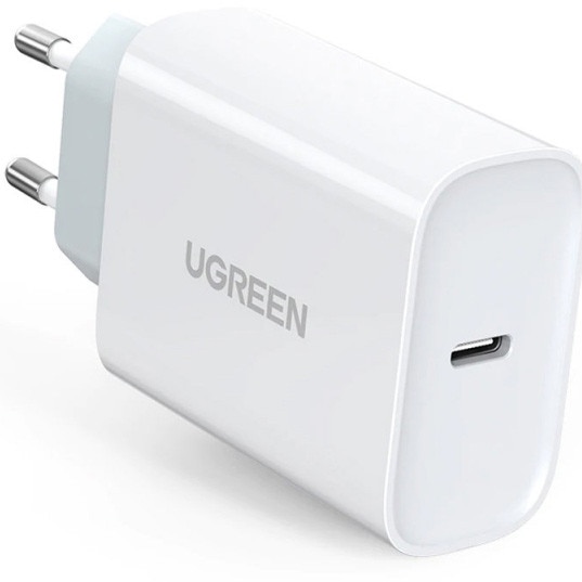 Incarcator retea Ugreen, CD127 Quick Charge 30W, 1 x USB Type-C 5V/3A, alb