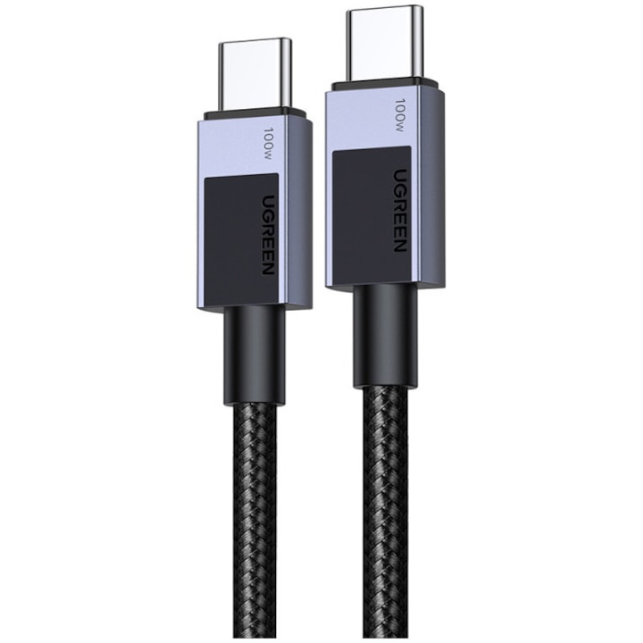 Cablu alimentare si date Ugreen, L512, Fast Charging Data Cable pt. smartphone, USB Type-C la USB Type-C 100W, 0.5m, negru