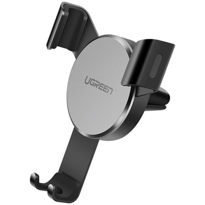 Suport auto Ugreen pt. SmartPhone, LP130 fixare grila ventilatie, gri