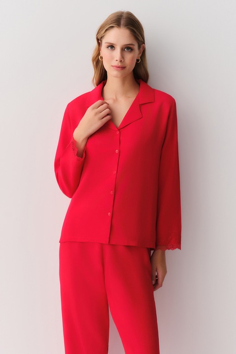 Suwen, Pijama uni cu nasturi, Coral