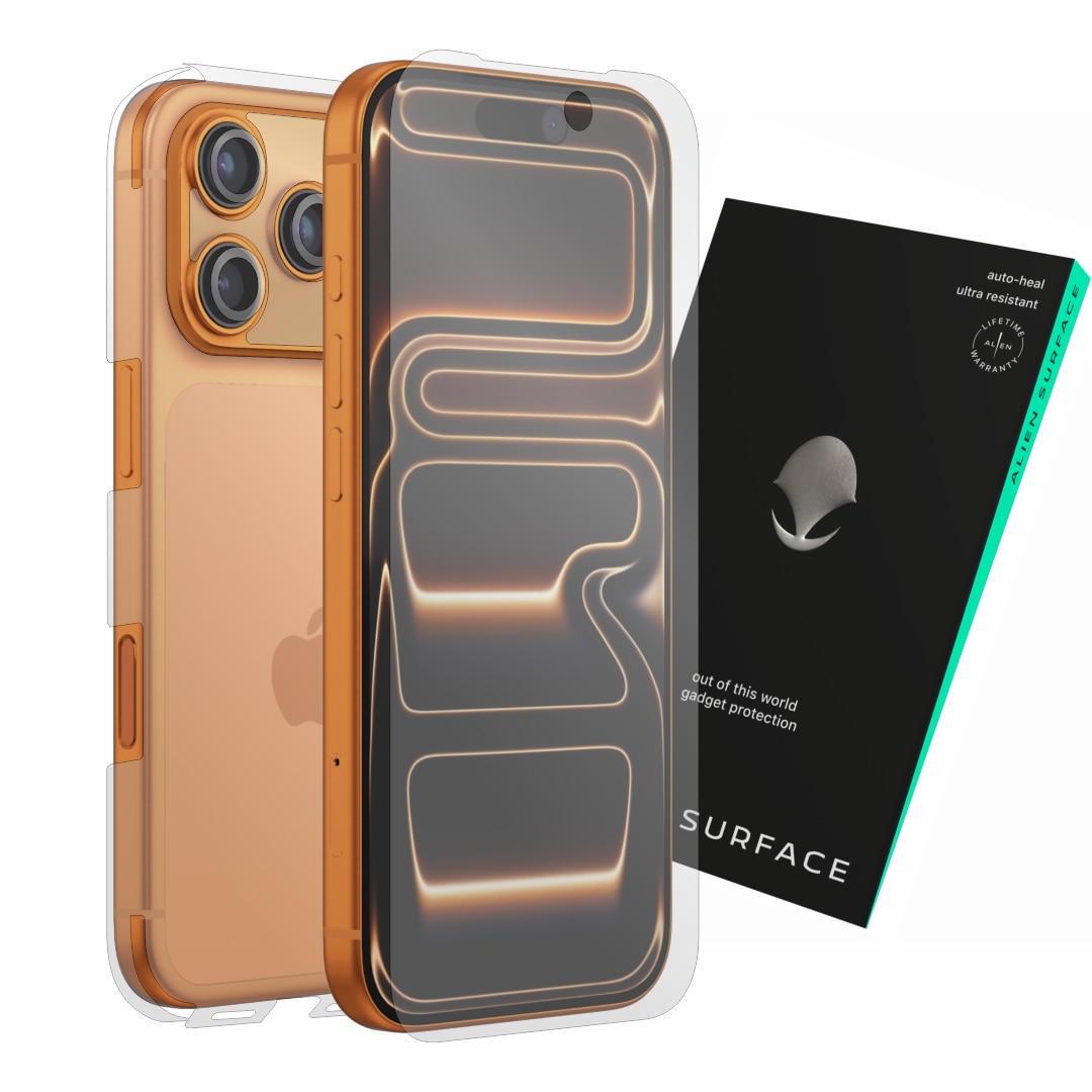 Folie protectie, compatibil cu Apple iPhone 17 Pro, acoperire ecran, spate, laterale si camera, Alien Surface