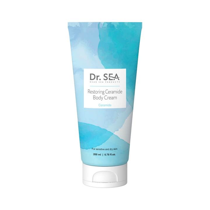 Regeneráló testápoló krém ceramidokkal, Dr.Sea, 200ml, érzékeny és száraz bőrre