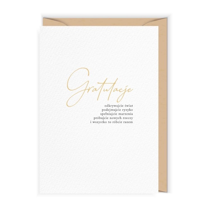 Felicitare, Cudowianki, Karnet Slub, 12x17cm, set cu plic ecologic