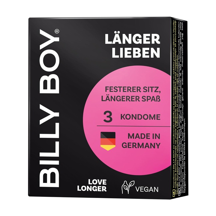Prezervative Billy Boy Love longer 3 buc