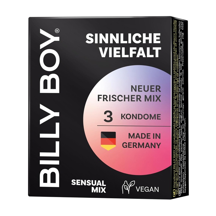 Prezervative Billy Boy Sensual Mix 3 buc