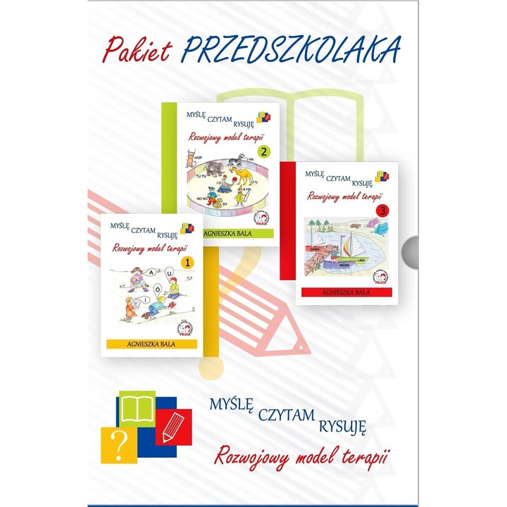Mysle, czytam, rysuje, Agnieszka Bala, 2023, set 3 caiete pentru prescolari