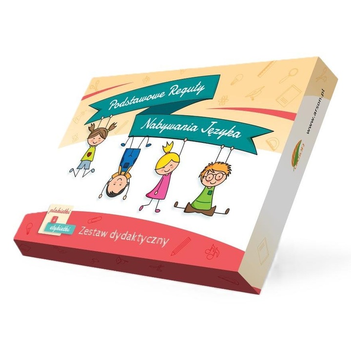 Образователен комплект Arson, 36 елемента, 28 карти, многоцветен