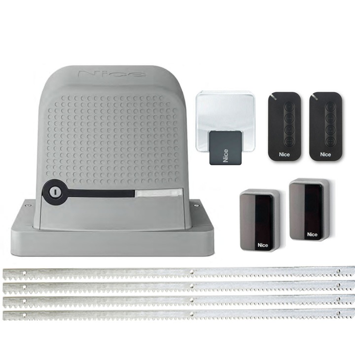 Kit automatizare poarta culisanta Nice RBS600KCE, 600 kg, complet