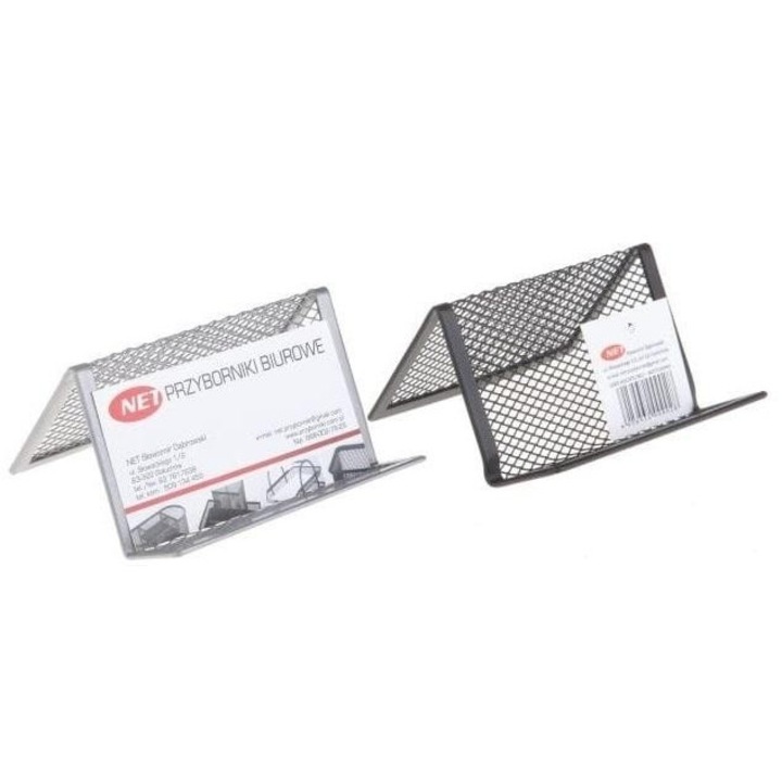 Wizytownik, NET, metalic, 100x87x56mm, argintiu