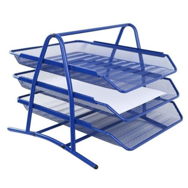 Поставка за документи, NET, синя, 35x30x26,5см