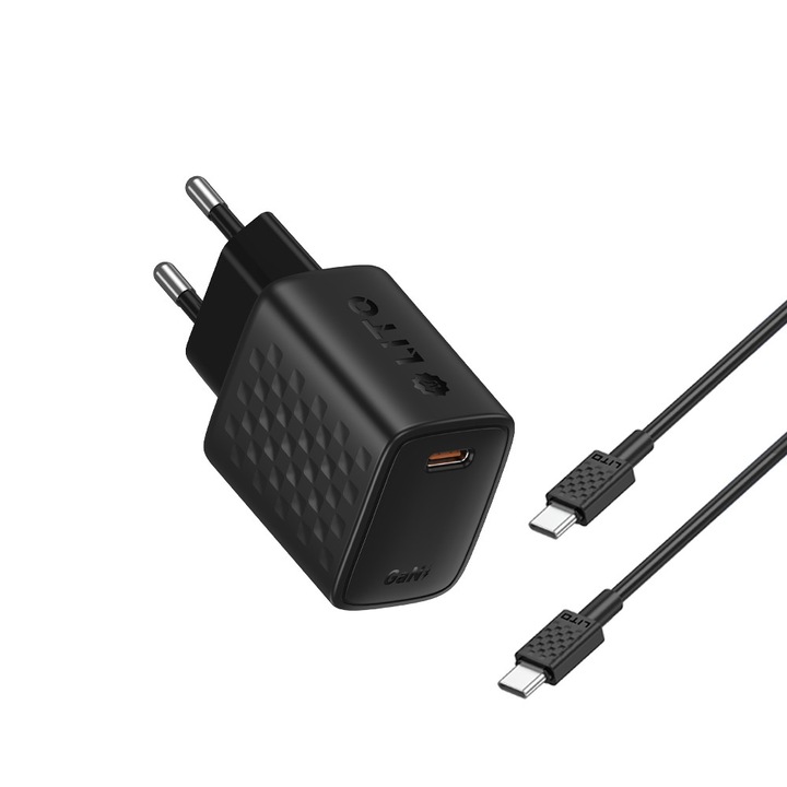 Incarcator pentru Priza, USB-C, 30W - Lito (LC17) - Black
