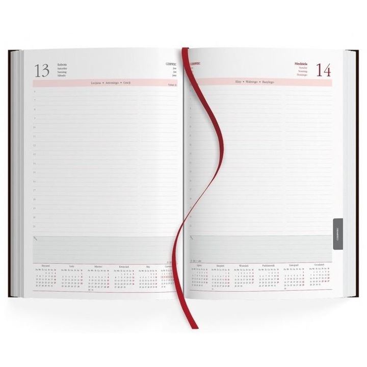 Седмична Агенда Календар 2026 А4, 408 страници, 2 цвята, многоцветна