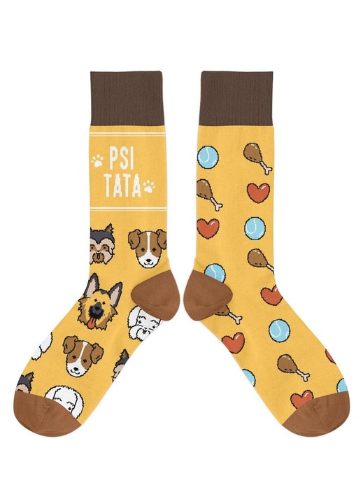 Sosete barbati, Molom, Bumbac, 46797, Galben