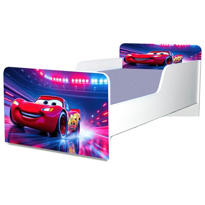 Легло Коли, 130x60 см, с предпазител и включен матрак