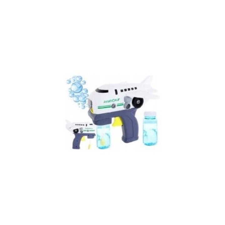 Pistol pentru bule Pegaz Toys, avion, 240x202mm, pentru copii 3+