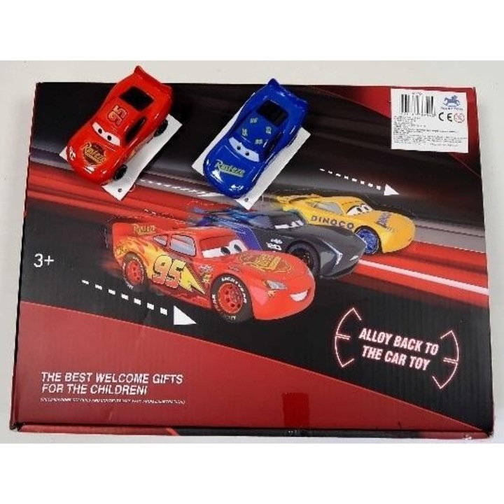 Masinute metalice Cars MIX, Pegaz Toys, mix modele, 143x64mm