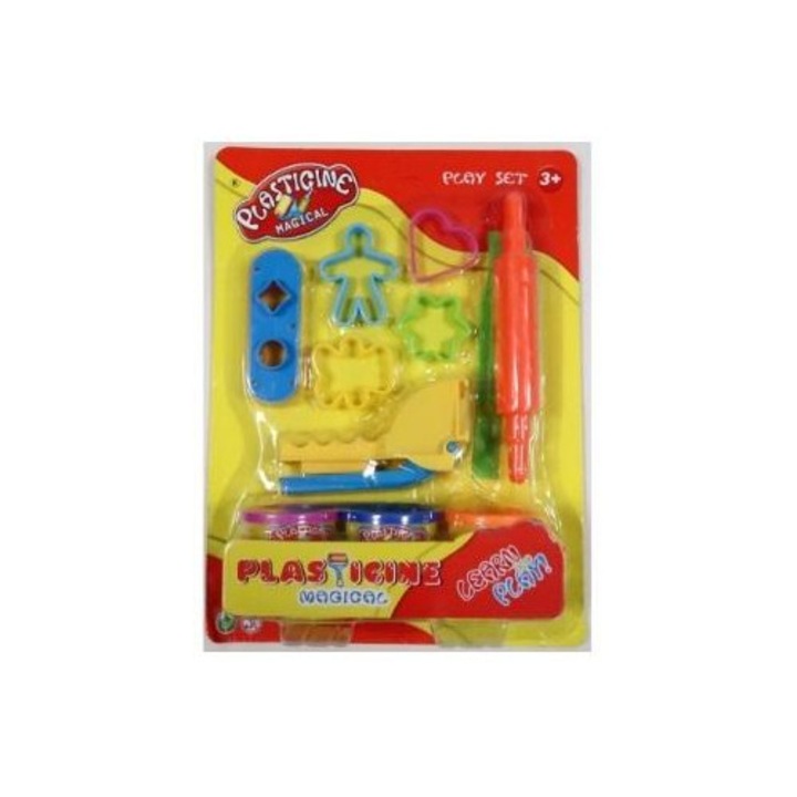 Pegaz Toys modellező gyurma készlet, szerszámokkal, 3+ éves gyermekeknek, többszínű