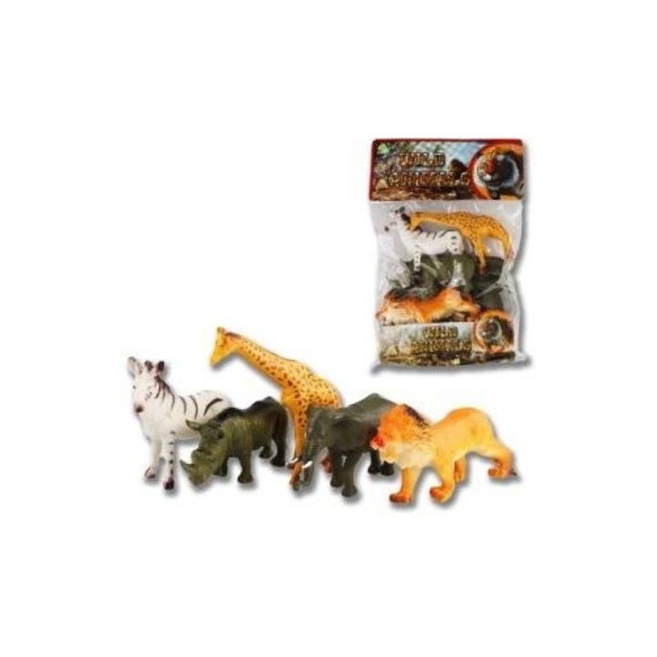 Figurine animale salbatice mari, Pegaz Toys, multicolor