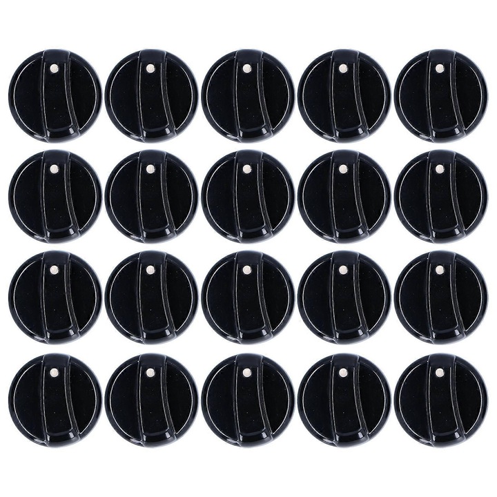 Set 20 bucati butoane control 8mm pentru aragaz, cuptor cu microunde, incalzitor apa, alb