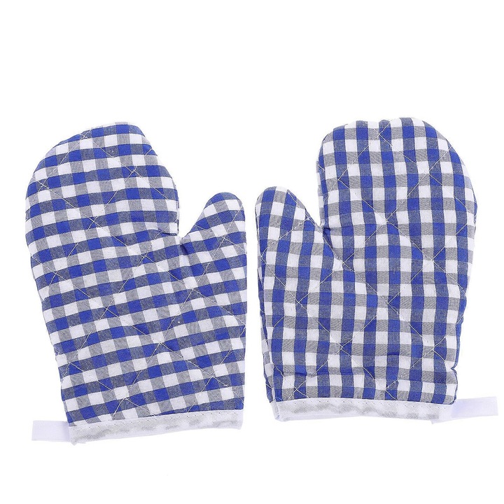 Konyhai kesztyűk gyermekeknek, 2 darabos szett, hőálló, poliészter, többszínű