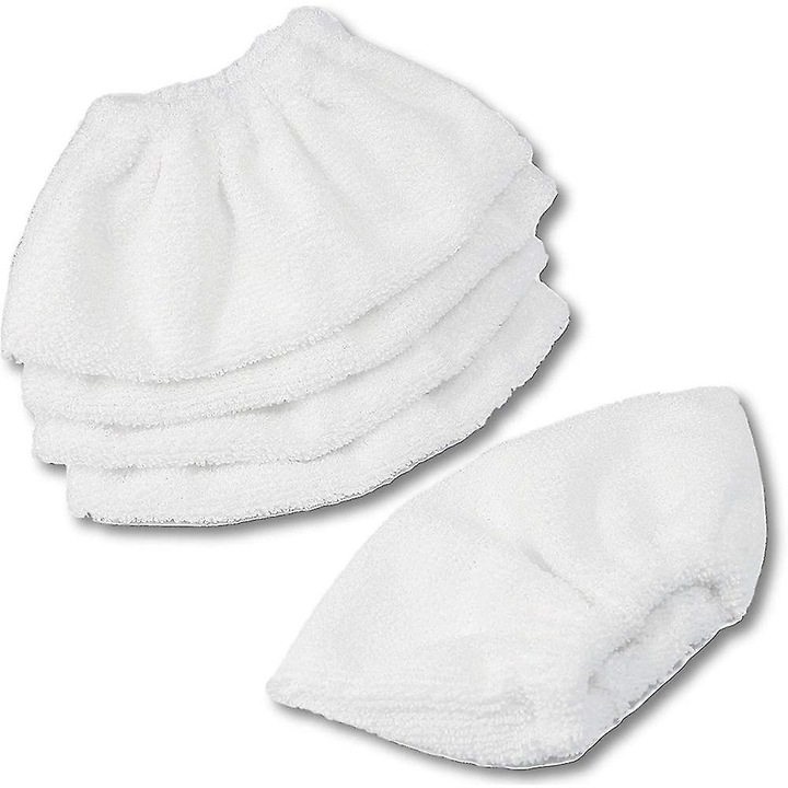 Set 5 huse din microfibra pentru duza de mana, alb, 200x100mm