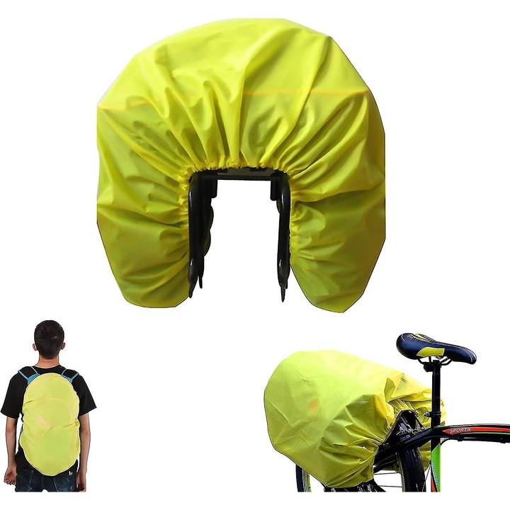 Husa de protectie pentru bicicleta, impermeabila, dimensiuni 126x66cm, capacitate mare, multicolor