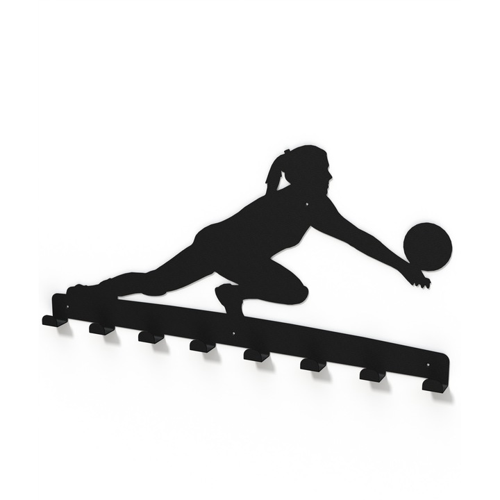Cuier metalic VOLEI -model 4046 Negru