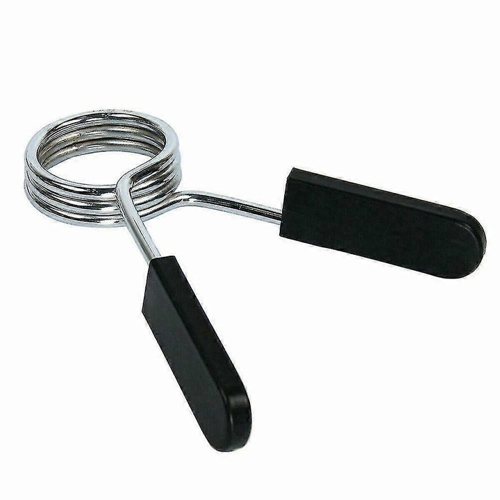 Cleme pentru haltere, 25mm, negru, set 2 bucati