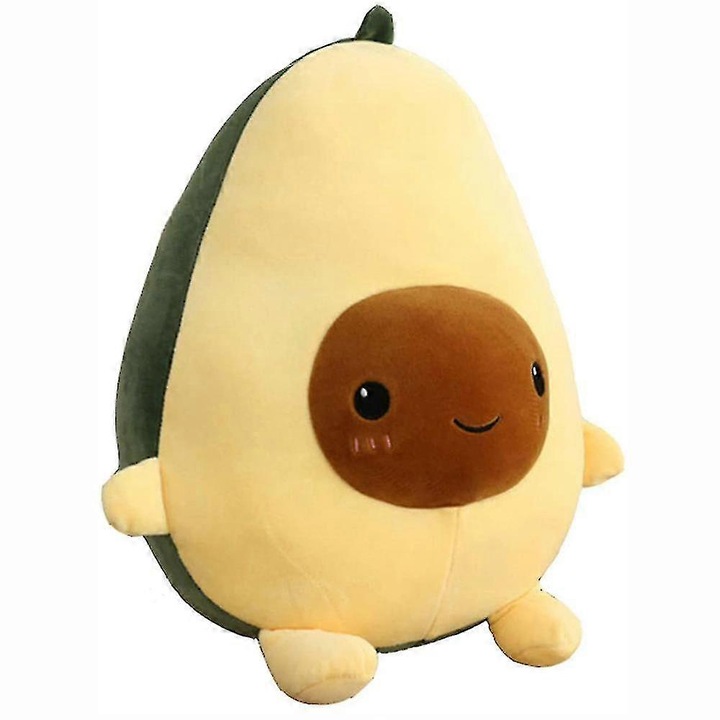 Perna pufoasa Avocado, jucarie de plus, 30x40cm, multicolor