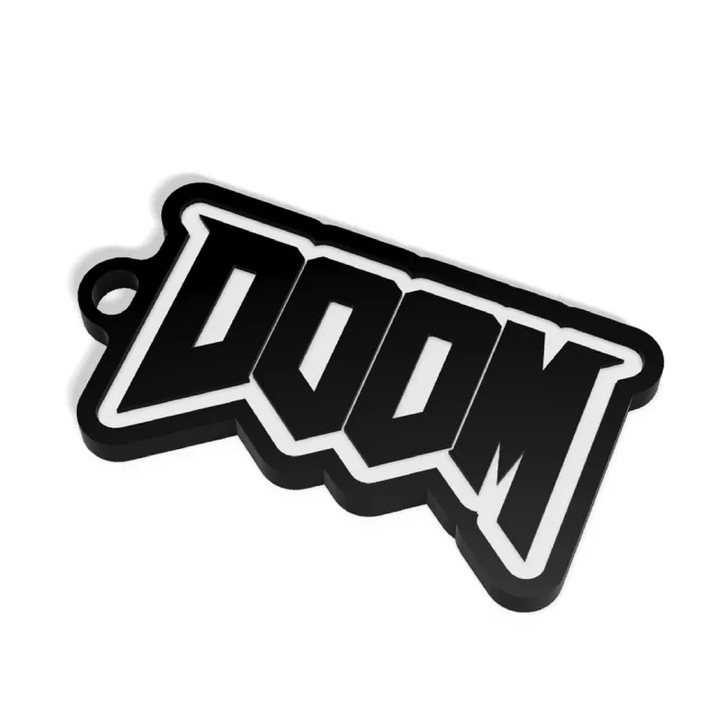 Breloc Doom - Accesoriu Gaming Iconic pentru Fani