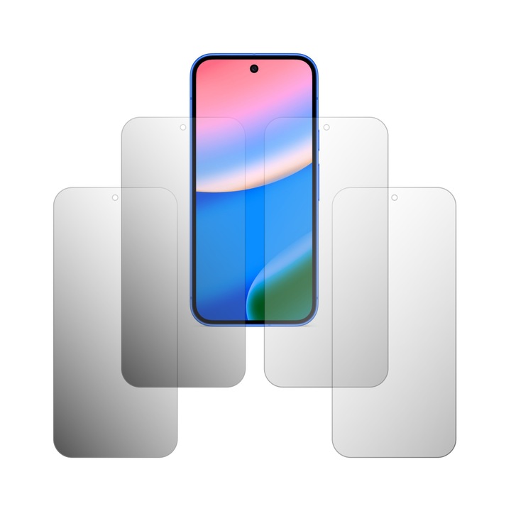Set 4X Folie Protectie Ecran Folie24, pentru Google Pixel 10, 2X Ultra-Clear + 2X Mate, Acoperire Full-Display si Case-Friendly, Adezive, Flexibile cu Auto Regenerare