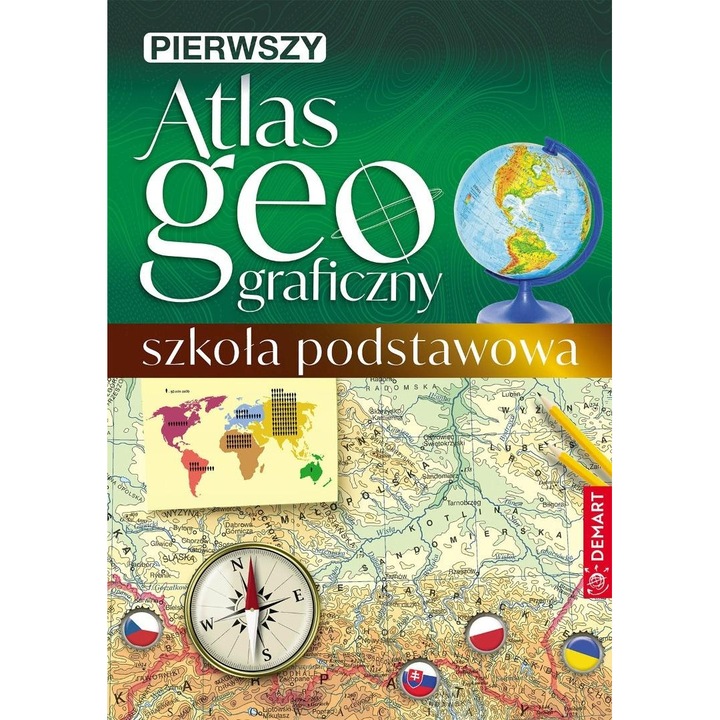 Atlas geo graficzny szkoła podstawowa, Demart, 30x45cm