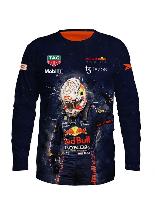 Bluza barbati Max Verstappen F1 109.20, maneca lunga, multicolor