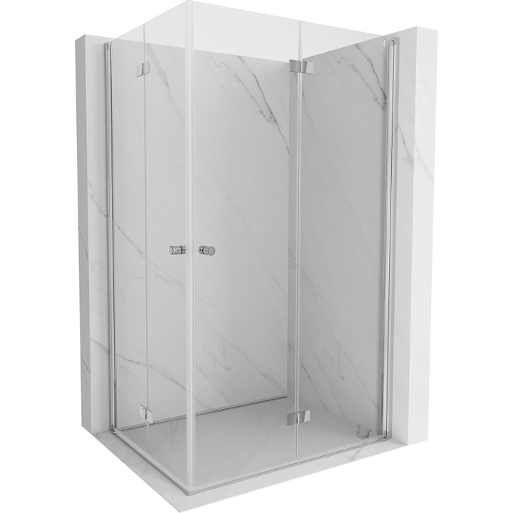 Mexen Mist-F Duo cabina de dus pliabila 110 x 115 cm, transparent, crom - 8A6-110L-115P-01-00