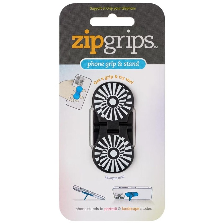 Suport pentru telefoane Thinking Gifts ZipGrip, montare usoara, multicolor