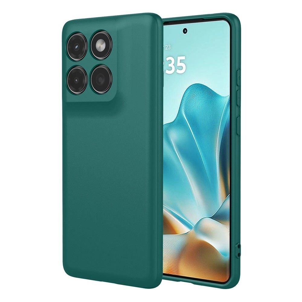 Husa de silicon compatibilă cu Motorola Edge 60 Fusion 5G / Edge 60 5G, mată, verde