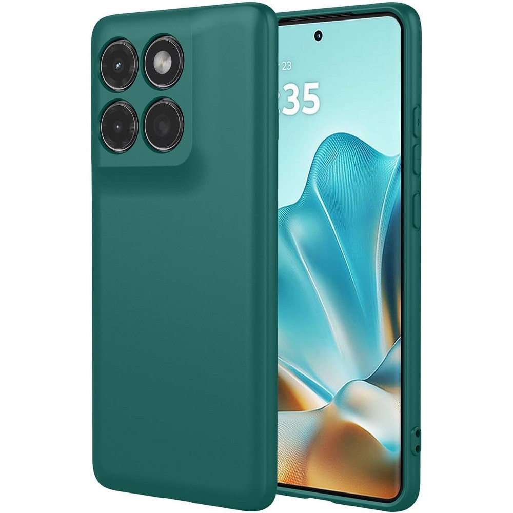 Husa de silicon compatibilă cu Motorola Edge 60 Fusion 5G / Edge 60 5G, mată, verde