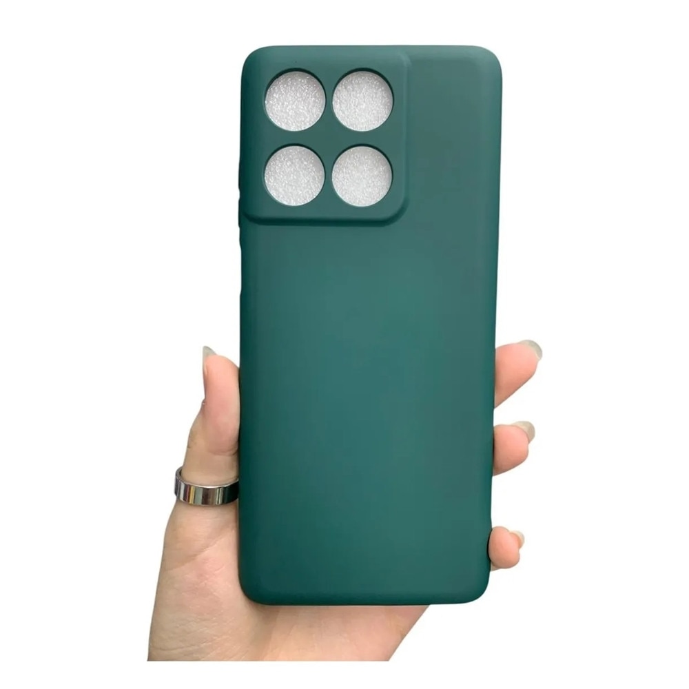 Husa de silicon compatibilă cu Motorola Edge 60 Fusion 5G / Edge 60 5G, mată, verde
