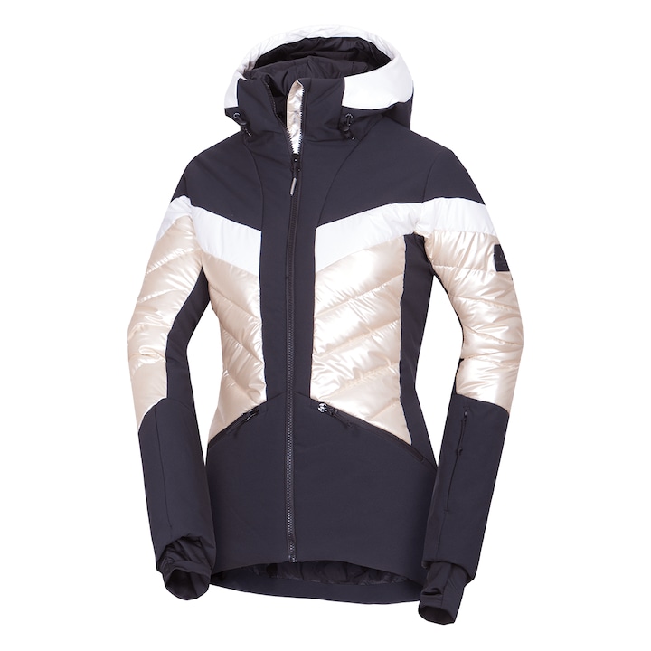 Дамско скиорско яке 2L 5K/5K Abigale, черно, Многоцветен