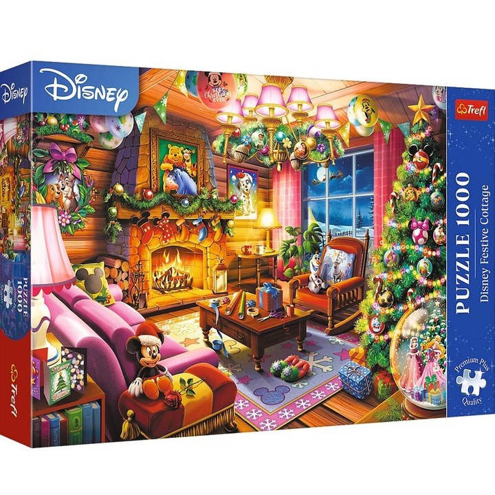 Trefl 1000 db-os Premium Plus puzzle - Disney karácsonyi szoba (10916 ...