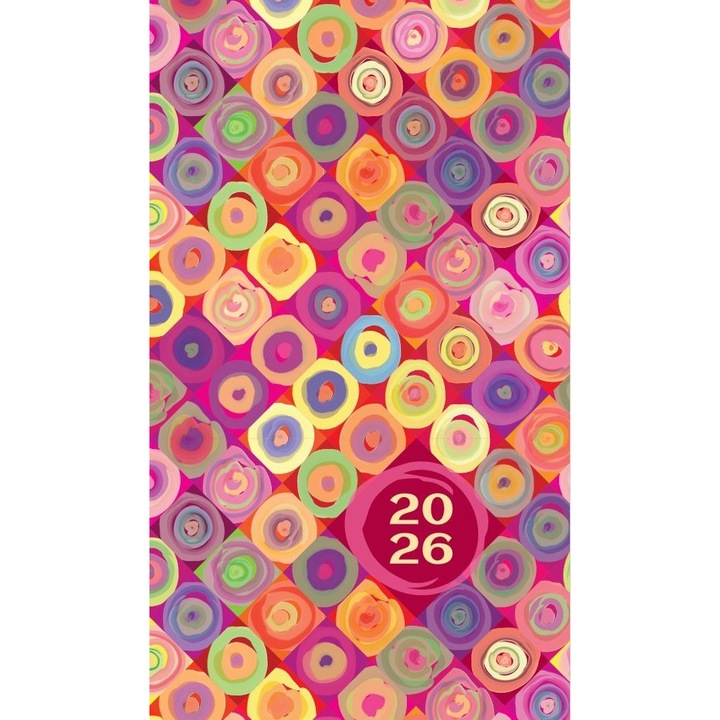 Agenda saptamanala Artsezon, 90x160mm, 128 pagini, hartie crem 64g/m2, multicolor, coperta moale
