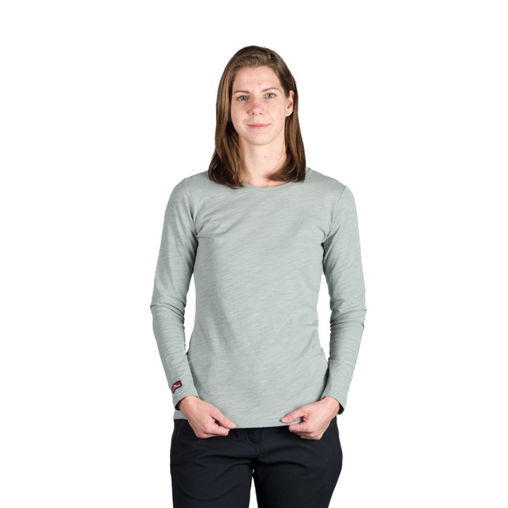 Tricou bumbac dama Carleigh, Verde deschis